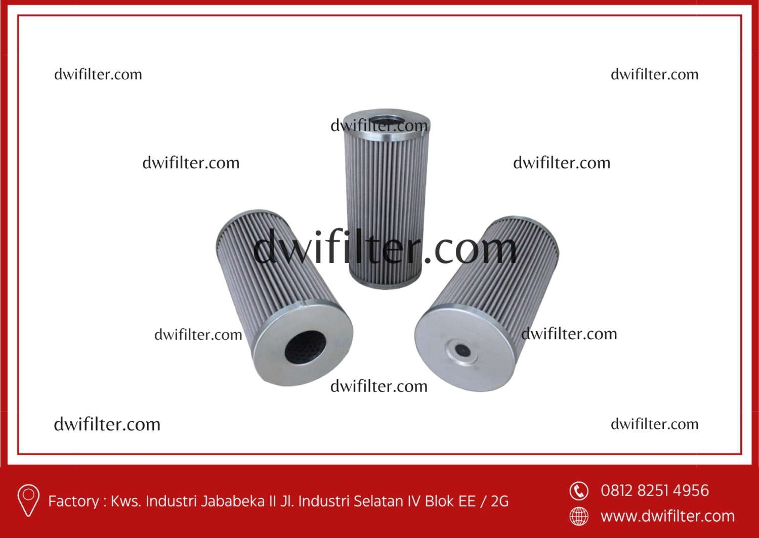 Filter Silinder Stainless Steel Filter Oli Hidraulik Tekanan Rendah ...
